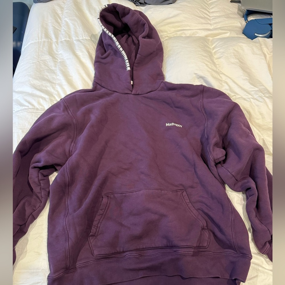 MadHappy Classics Fleece Hoodie - Mulberry size XXL